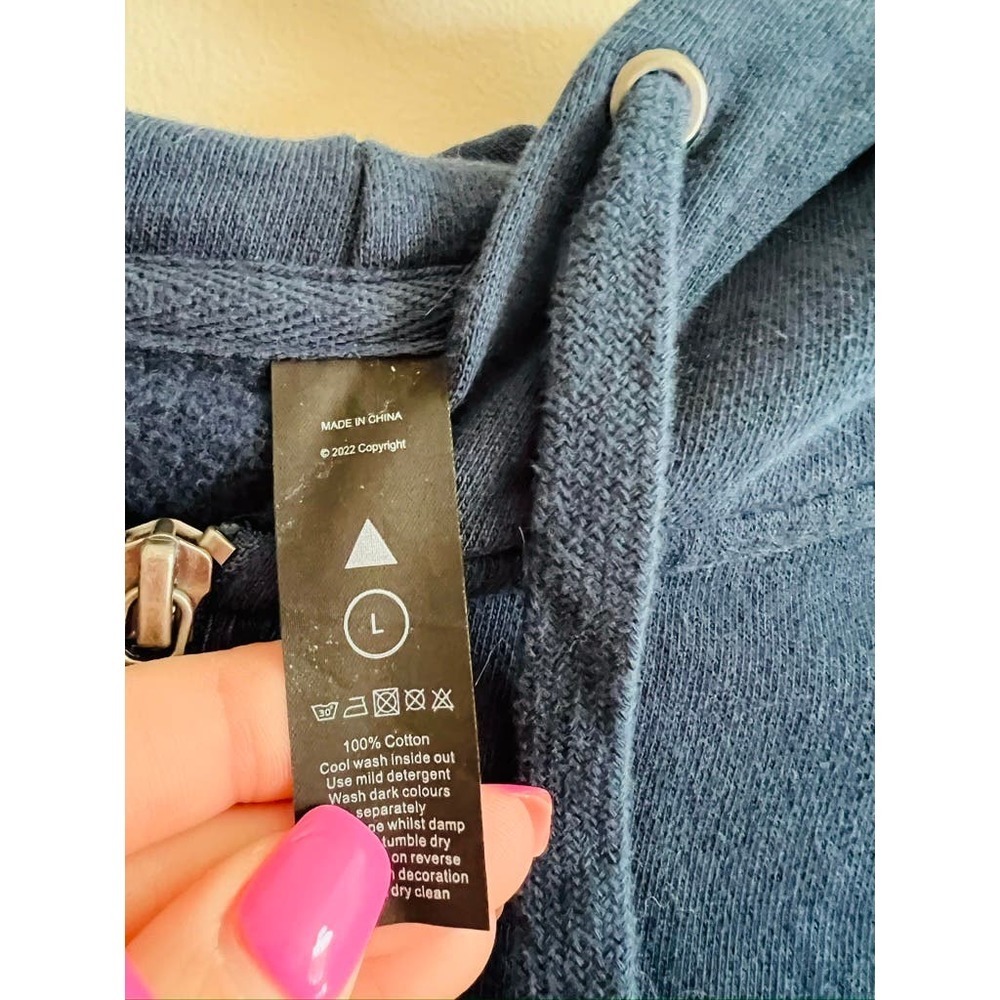 Balance Athletica Vitality Navy Zip up Sweatshirt - Picture 4 of 5